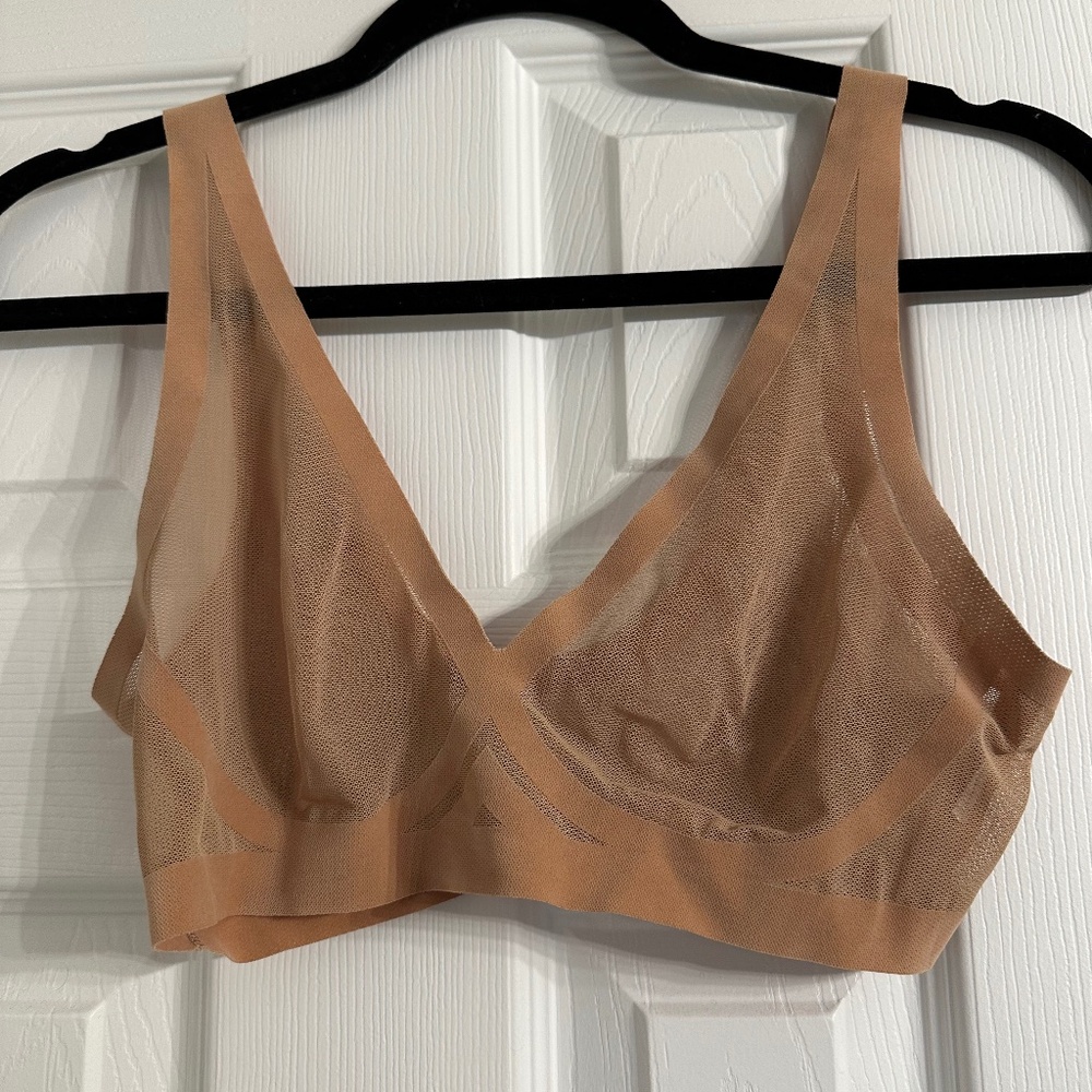 EBY sheer bra - nude sm